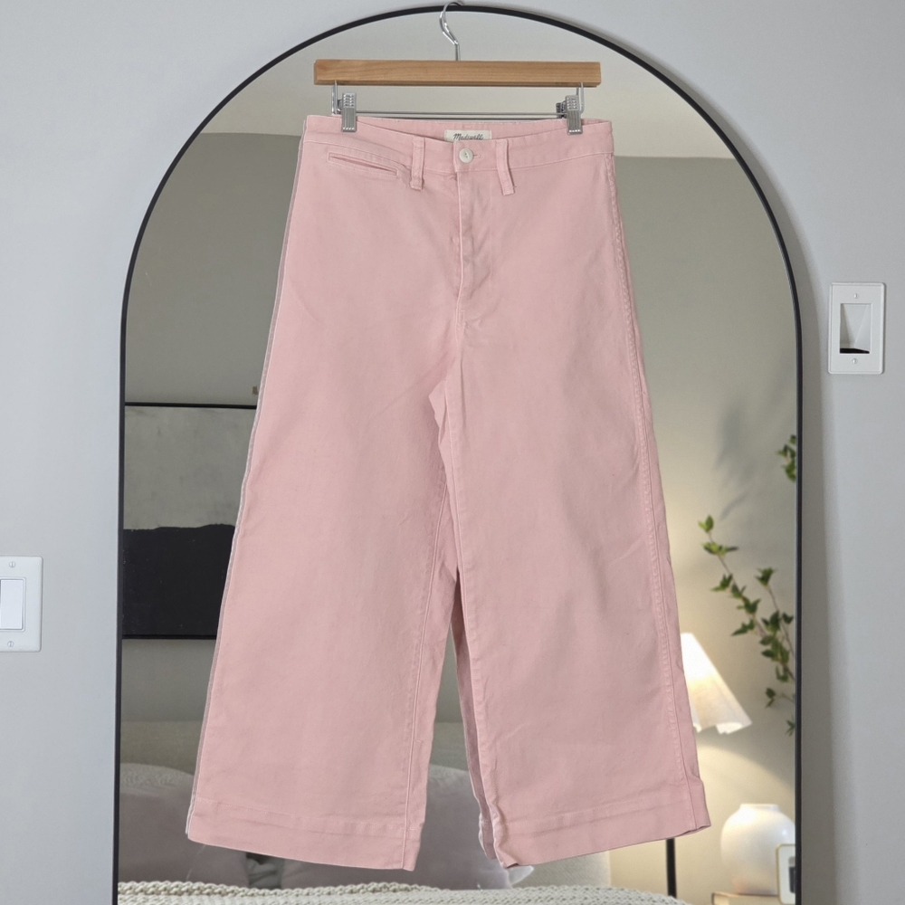 Madewell Emmett Wide Leg Cropped High-Rise Jeans, Size 27